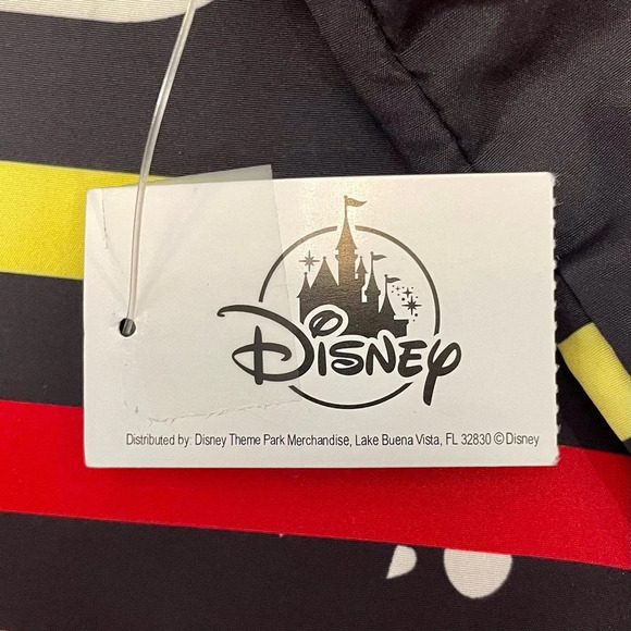 New Disney Parks Star Wars Windbreaker Jacket Size Small Striped Logo Red Blue - Picture 11 of 11